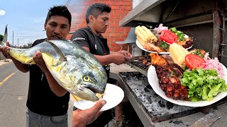 Cociné con mi Papá una rica PARRILLA de PULPO y pez PERICO con los JJOTITAS de Arequipa [upl. by Evars779]