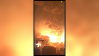 New video emerges of explosions in China [upl. by Mountford535]