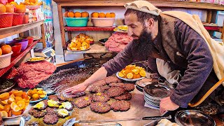 Famous Haji Gul Omar Chapli kabab recipe  Afghanistans Street food [upl. by Watson]