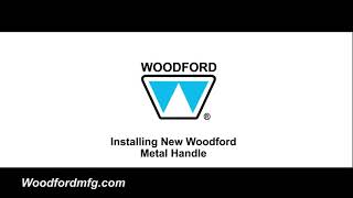 Outdoor Replacement Faucet Handle Installation  Woodford Model 14 and 17 [upl. by Dlnaod574]