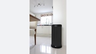 Curver 40 Litre Metal Effect One Touch Deco Bin Black [upl. by Hartzel]