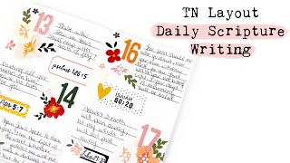 Daily Scripture Writing  TN Layout  Felicity Jane [upl. by Sidwohl]