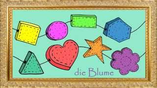 Deutsch lernen Farben Zahlen Formen und Alphabet [upl. by Rock471]