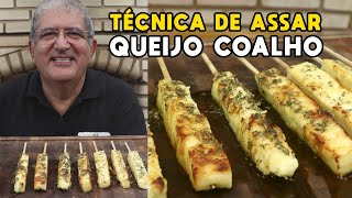 Técnica de Assar Queijo Coalho na Churrasqueira  Tv Churrasco [upl. by Garold]