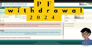 How to Withdraw Your PF Amount Online StepbyStep Guide 2024 [upl. by Trebornhoj158]