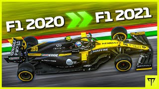 F1 2020 CARS IN F1 2021 RACING AT IMOLA [upl. by Arakal]