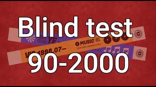 blind test 90  2000 partie 1 facile [upl. by Atnaloj865]