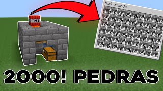 ✅ Como fazer A MELHOR FARM DE PEDRA E PEDREGULHO DO MINECRAFT javabedrock [upl. by Odidnac]