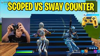 Scoped vs FaZe Sway Counter INTENSE 1v1 Buildfights [upl. by Whiffen]