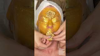 ASMR Facial Golden Jelly Mask [upl. by Eromle]