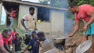 Wode Maya showed us how Africans eat  Breadfruit rice w okra calaloo saltfish [upl. by Euqininod]