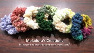 How to Crochet a Chain Scrunchie Tutorial [upl. by Antonin814]