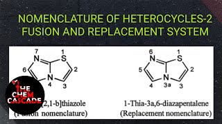 Systematic nomenclature of heterocyclic compound2 fusion heterocycles [upl. by Nohcim]