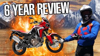 HONDA AFRICA TWIN 6 Year Review Pros Cons and Everything in Between [upl. by Broida]