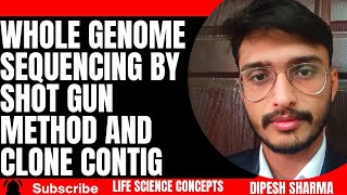 PART 4 Whole Genome Sequencing By Shot Gun Method And Clone Contig [upl. by Nemra]