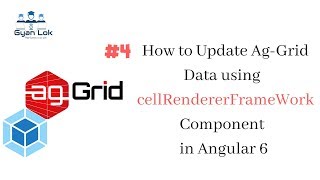 Update AgGrid Data using cellRendererFrameWork in Angular 6  AgGrid Angular [upl. by Niram819]