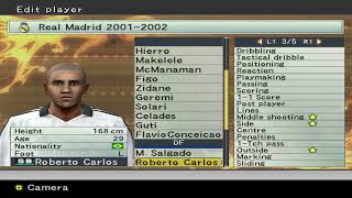 PES 6 ★ Real Madrid 20012002 ★ Stats [upl. by Neehar527]