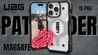 UAG Pathfinder Magsafe Rugged Case iPhone 15 Pro Ice  Review [upl. by Demakis]