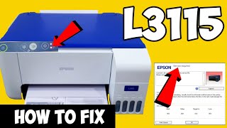 epson l3115 red light blinking solution epson l3115 resetter free 3115 printer service required [upl. by Amersham]