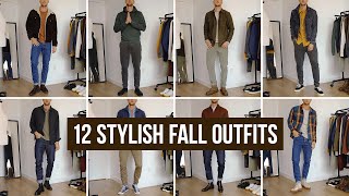 12 Stylish Men’s Fall Outfits  Sustainable Autumn Fashion Inspiration [upl. by Yevol309]