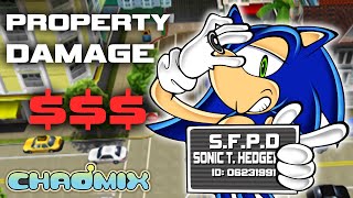 How much PROPERTY DAMAGE does Sonic cause in City Escape [upl. by Yessak]