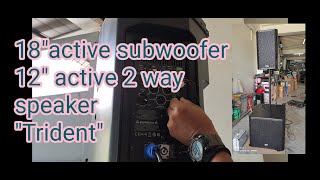 Trident 18quot active subwoofer at 12” active speaker available na [upl. by Arella]