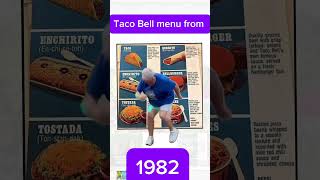 Taco Bell menu from 1982 was lit tacobell food mexicanfood yummy classic fastfood 80s [upl. by Dituri]