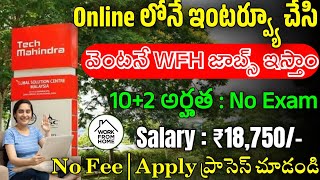 Tech Mahindra Work From Home Jobs 2024  Latest Jobs In Telugu  Work From Home Jobs 2024 Jobs 2024 [upl. by Krysta]