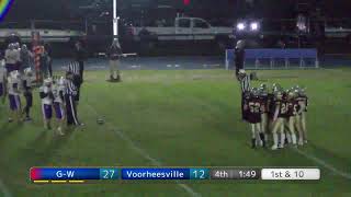 Football GranvilleWhitehall vs Voorheesville 10182024 [upl. by Remo]