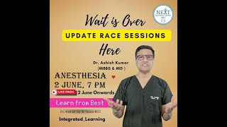 ANESTHESIA RACE Session BY DR ASHISH [upl. by Ithaman533]