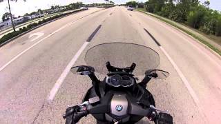 2013 BMW C650GT Sapphire Black Maxi Scooter Ride amp Spec Video [upl. by Philpot]