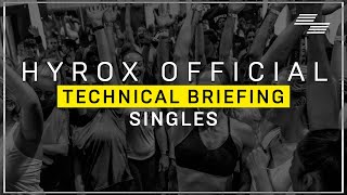 HYROX OFFICIAL  TECHNICAL BRIEFING SINGLES  SEASON 2425 [upl. by Rim284]