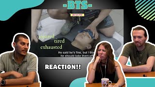 BTS INJURED EXHAUSTED SICK MOMENTS Reaction  WOW There is a lot of effort [upl. by Derman195]