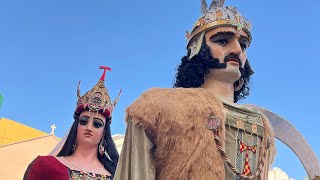 Cercavila dels gegants del Casc Antic de Tarragona  Mercat Medieval 2024 [upl. by Larrie446]