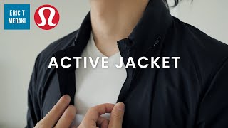 LULULEMON HAUL Mens Active Jacket Review  Info amp Fit Guide [upl. by Pylle]