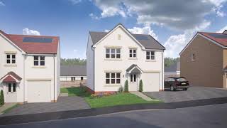 Miller Homes  Highstonehall Hamilton South Lanarkshire  CGI Development Tour [upl. by Nowd]