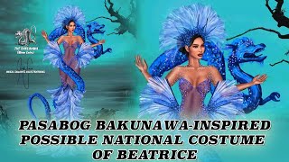 Beatrice Gomez BakunawaInspired Possible National Costume Miss Universe Philippines 2021BeauCon PH [upl. by Rednael]