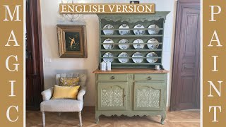 How to paint an antique wooden cabinet Chalk Paint for DIY ® Elisa amp Magic Paint [upl. by Onailil651]