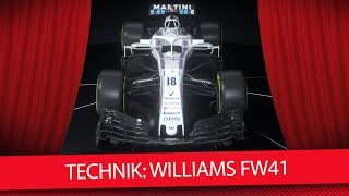 Formel 1 Autos 2018 Der neue Williams FW41 TechnikCheck [upl. by Einahpts755]