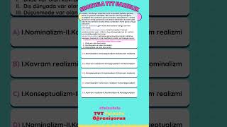 TÜMELLER PROBLEMİ 🎀 tytfelsefe tyt yks yksfelsefe felsefe felsefele [upl. by Rombert]