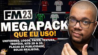 MEGAPACK GRÁFICO para o Football Manager 2023 Faces Logos Kits 2D Kits 3D [upl. by Lowney]