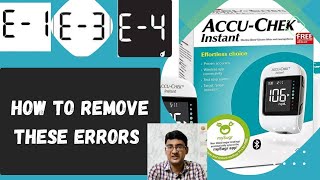 How to remove errors in Accuchek instant Glucometer [upl. by Ettelloc]