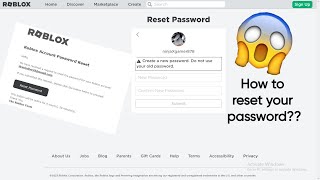 How To Reset Your Password Or Username In Roblox If You Forgot easy 2023 roblox tips [upl. by Colbye]