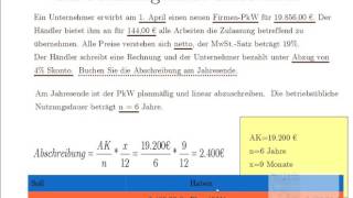 2 Abschreibungsmethoden und lineare Abschreibung [upl. by Eaton]