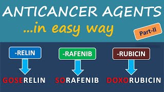 Anticancer agents in to remember in easy way  Part2 [upl. by Anilys767]