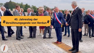 40 Jahrestag der Versöhnungsgeste von Verdun [upl. by Yanffit]