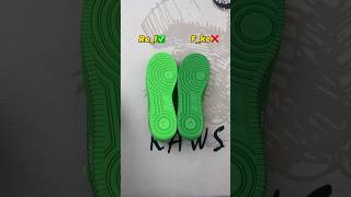 Real Vs Fake Green OffWhite Air Force 1 sneakerhead sneakers viral [upl. by Mcwilliams]