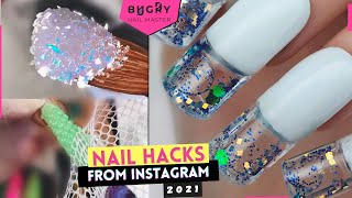 Top Nail Hacks Off Instagram  The WEIRDEST Nail Hacks 2021  Tatyana Bugry [upl. by Atwekk]