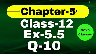 Class 12 Ex 55 Q10 Math  Differentiability  Q10 Ex 55 Class 12 Math  Ex 55 Q10 Class 12 Math [upl. by Caffrey]