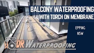 Balcony Waterproofing With Torch On Membrane  Epping NSW [upl. by Brendin]